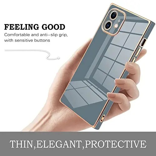 KANGHAR Case Compatible with iPhone 11 Luxury Cute Plating Design Case Full-Body Anti-Scratch Shockproof Bumper Protective Cover for iPhone 11 6.1 Inch - 4