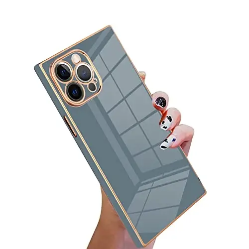 KANGHAR Case Compatible with iPhone 12 Pro Luxury Cute Plating Design Case Full-Body Anti-Scratch Shockproof Bumper Protective Cover for iPhone 12 Pro 6.1 Inch - 1