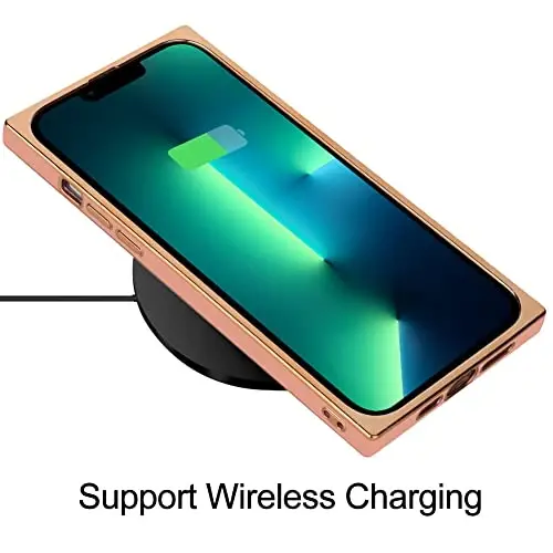 KANGHAR Case Compatible with iPhone 13 Pro Luxury Cute Plating Design Case Full-Body Anti-Scratch Shockproof Bumper Protective Cover for iPhone 13 Pro 6.1 Inch Pink - 5