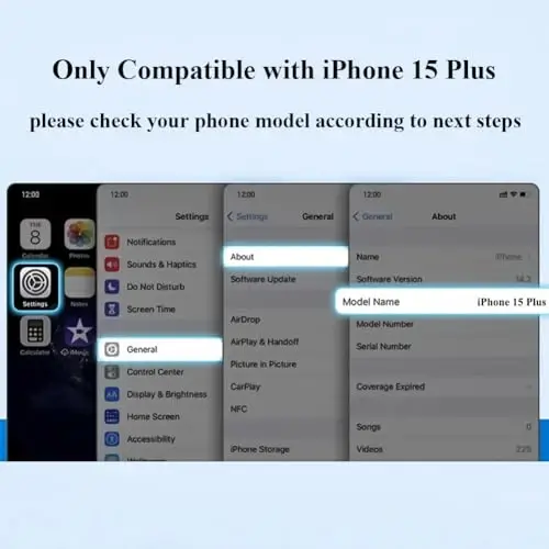 KANGHAR Case Compatible with iPhone 15 Plus Luxury Cute Plating Design Case Full-Body Anti-Scratch Shockproof Bumper Protective Cover for iPhone 15 Plus 6.7 Inch Granny Grey - 2