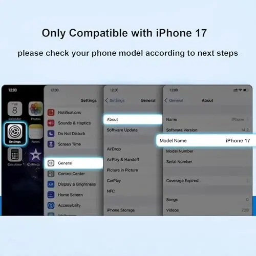 KANGHAR Case Designed for iPhone 17 Magnetic [Compatible with MagSafe] Luxury Cute Plating Design Case Full-Body Anti-Scratch Shockproof Bumper Protective Cover Orange - KANGHAR (1)