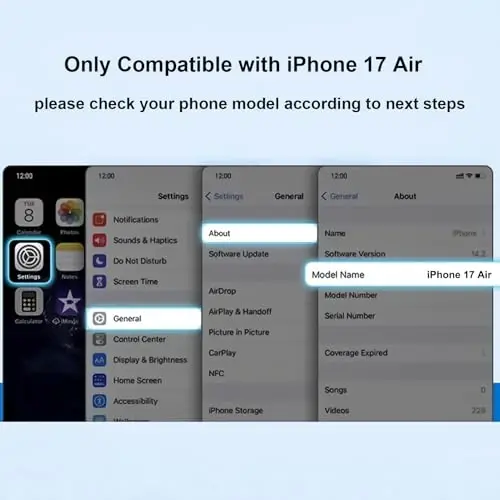 KANGHAR Case Designed for iPhone Air Magnetic [Compatible with MagSafe] Luxury Cute Plating Design Case Full-Body Anti-Scratch Shockproof Bumper Protective Cover Orange - 2