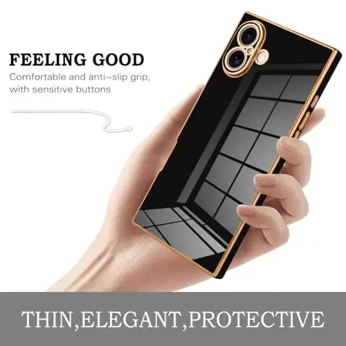 KANGHAR Case Designed for Phone 16 Plus Magnetic [Compatible with MagSafe] Luxury Cute Plating Design Case Full-Body Anti-Scratch Shockproof Bumper Protective Cover Pink - 4