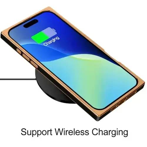 KANGHAR iPhone 16 bilan mos keladigan hashamatli yoqimli qoplama dizaynli g'ilof, iPhone 16 6.1 dyuymli qora uchun to'liq korpusli tirnalishga qarshi zarbaga chidamli bamper himoya qopqog'i - 5