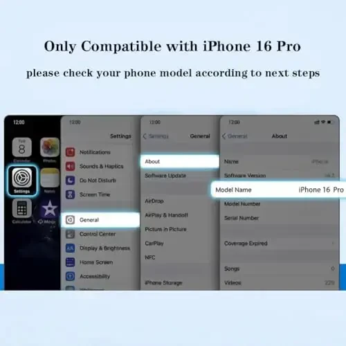 KANGHAR iPhone 16 Pro bilan mos keladigan hashamatli yoqimli qoplama dizaynli g'ilof iPhone 16 Pro 6.3 dyuymli qora uchun to'liq korpusli chizishga qarshi zarbaga chidamli bamper himoya qopqog'i - 2