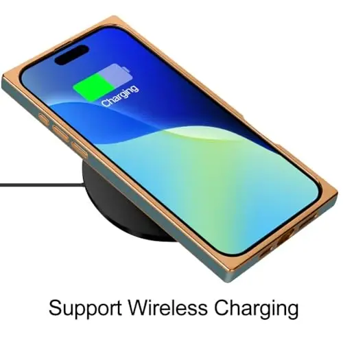 KANGHAR iPhone 16 Pro Max bilan mos keladigan hashamatli yoqimli qoplama dizaynli g'ilof, to'liq korpusli tirnalishga qarshi zarbaga chidamli bamper himoya qopqog'i iPhone 16 Pro Max 6.9 dyuym uchun - 5