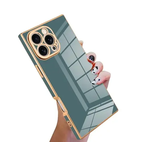 KANGHAR iPhone 16 Pro uchun mos keladigan hashamatli yoqimli qoplama dizaynli g'ilof, to'liq korpusli chizilishga qarshi zarbga chidamli bamper himoya qopqog'i iPhone 16 Pro 6,3 dyuym uchun - KANGHAR