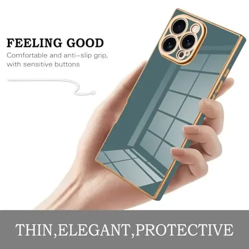KANGHAR iPhone 16 Pro uchun mos keladigan hashamatli yoqimli qoplama dizaynli g'ilof, to'liq korpusli chizilishga qarshi zarbga chidamli bamper himoya qopqog'i iPhone 16 Pro 6,3 dyuym uchun - 4