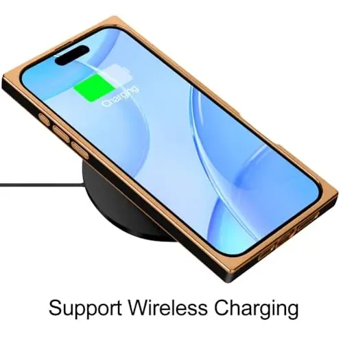 KANGHAR iPhone 17 bilan mos keladigan hashamatli yoqimli qoplama dizaynli g‘ilof, to‘liq korpusli chizilishga qarshi zarbga chidamli bamper himoya qopqog‘i iPhone 17 6,3 dyuymli qora rang uchun mo‘ljallangan - 5