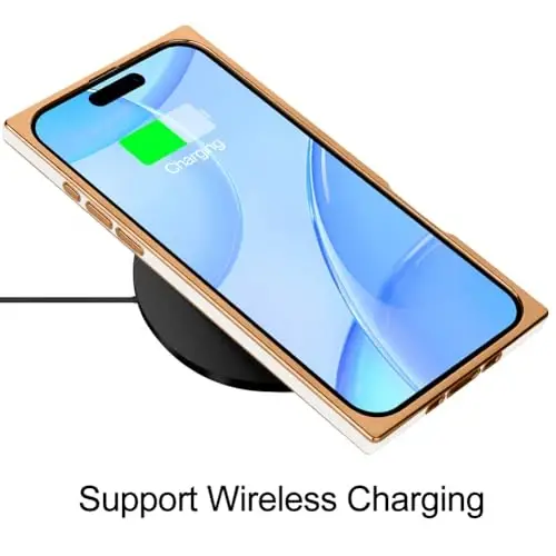 KANGHAR iPhone Air bilan mos keladigan hashamatli yoqimli qoplama dizayni, butun tanani qoplaydigan chizilishga qarshi zarbga bardoshli bamper himoya qopqog'i iPhone Air 6,5 dyuymli oq rang uchun mo'ljallangan - 5