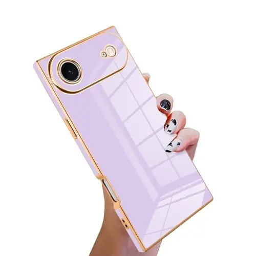 KANGHAR iPhone Air bilan mos keladigan hashamatli yoqimli qoplama dizayni, to'liq korpusli chizishga qarshi zarbaga chidamli bamper himoya qopqog'i iPhone Air 6,5 dyuymli binafsha rang uchun mo'ljallangan - KANGHAR