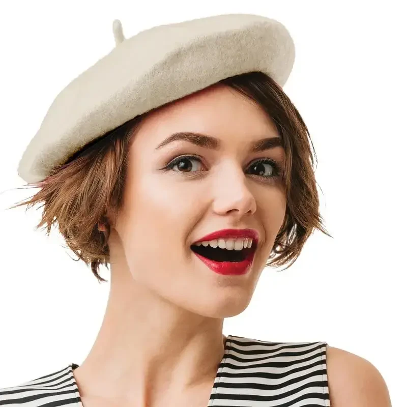 Kangaroo Beret Hats for Women, Classic French Fashion Accessory - 3