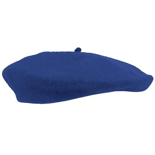 Kangaroo Vintage French Beret - Unisex Wool Hat for Men & Women, Cosplay, Costume Party, Parisian Fashion Accessory - KANGAROO MANUFACTURING (1)