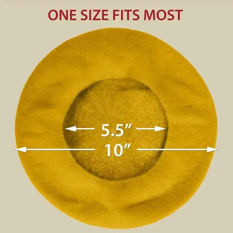 Kangaroo Vintage French Beret - Unisex Wool Hat for Men & Women, Cosplay, Costume Party, Parisian Fashion Accessory - 6