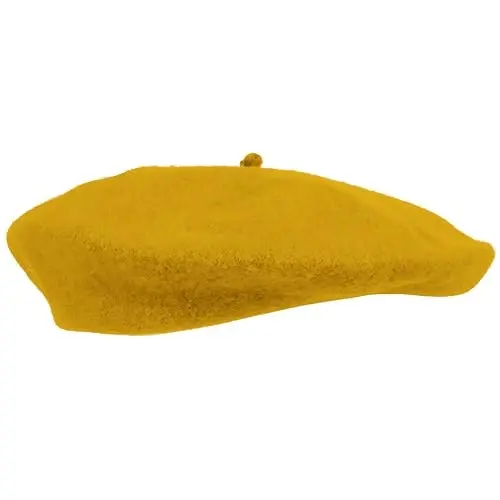 Kangaroo Vintage French Beret - Unisex Wool Hat for Men & Women, Cosplay, Costume Party, Parisian Fashion Accessory - KANGAROO MANUFACTURING (1)