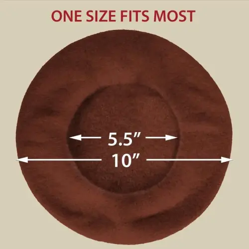 Kangaroo Vintage French Beret - Unisex Wool Hat for Men & Women, Cosplay, Costume Party, Parisian Fashion Accessory - 6