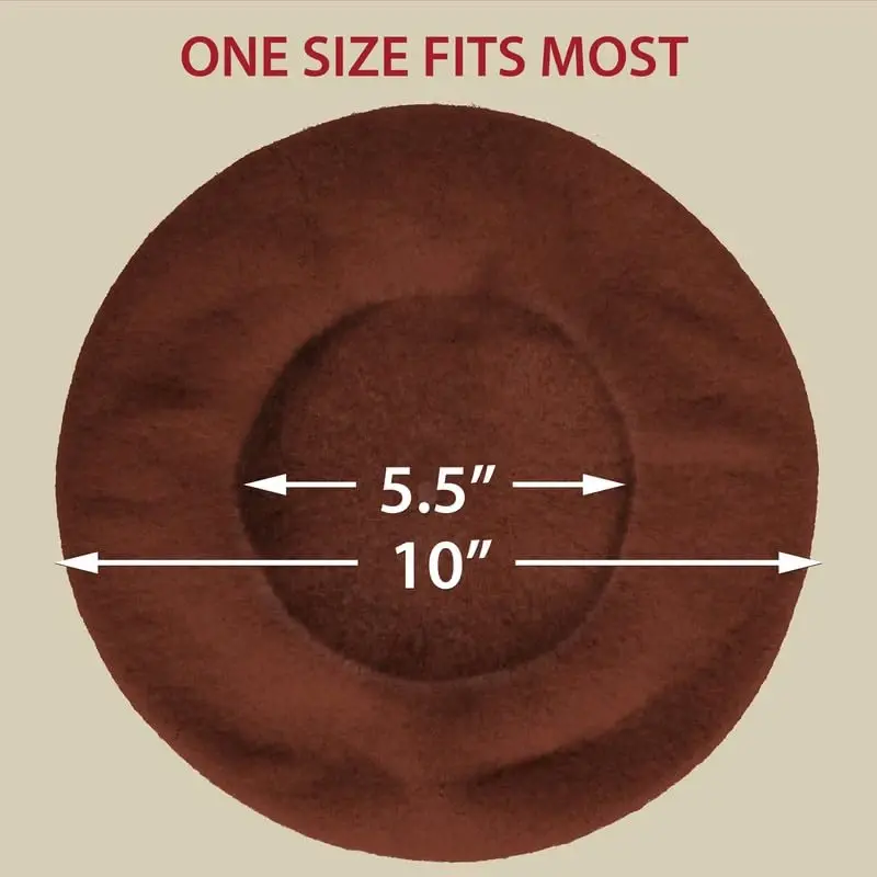 Kangaroo Vintage French Beret - Unisex Wool Hat for Men & Women, Cosplay, Costume Party, Parisian Fashion Accessory - 6