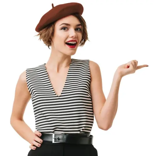 Kangaroo Vintage French Beret - Unisex Wool Hat for Men & Women, Cosplay, Costume Party, Parisian Fashion Accessory - 7