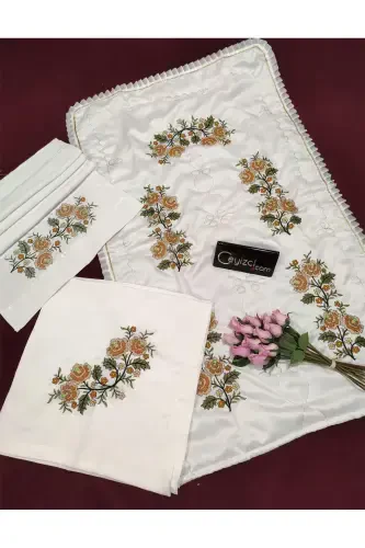 Канва 3 шт. Набор молитвенных ковриков - Кофе-3 шт. - ÇT ÇEYIZCI TEKSTIL (1)