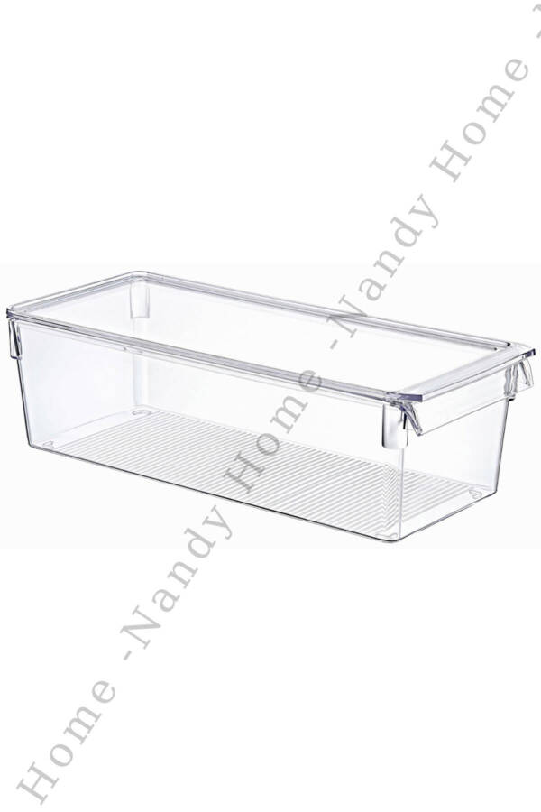 Kapaklı Midi Tall Clear Buzdolabı & Dolap Içi Düzenleyici Organizer 3 Adet - 2