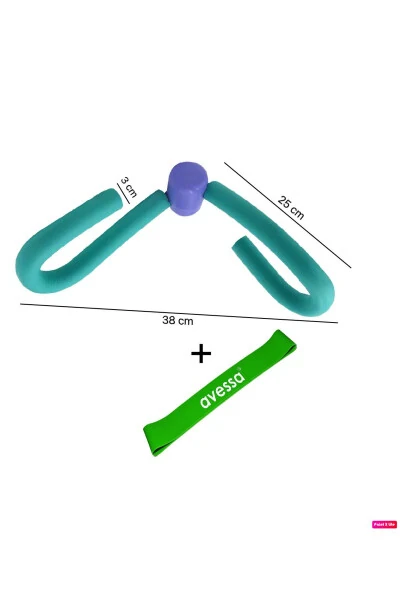Kapalak qo'l va oyoq mashq qilish mashinasi, qattiqlashtiruvchi, sonlarni to'g'rilovchi + Lab-30 qarshilik tasmasi - AVESSA