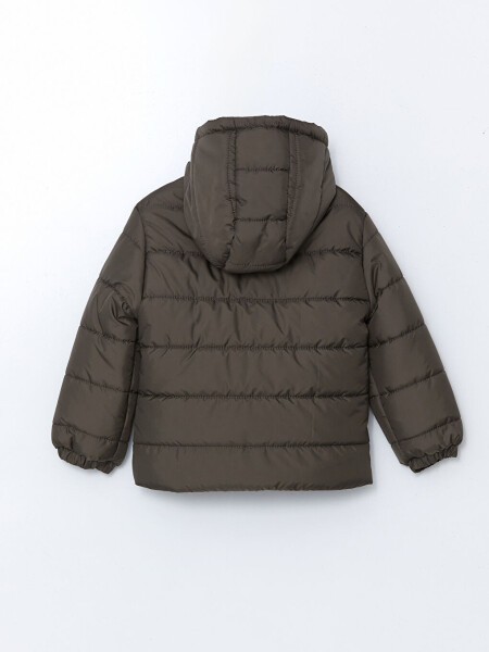 Капюшонная Длиннорукавная Детская Куртка для Мальчика - Хаки - LC WAIKIKI (1)
