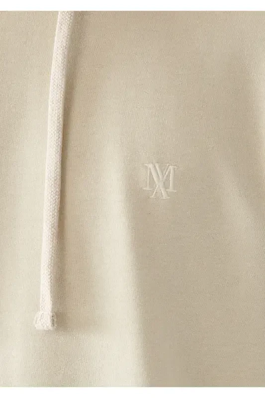 Kapüşonli Bej Sweatshirt 8806270322-Bej - 5