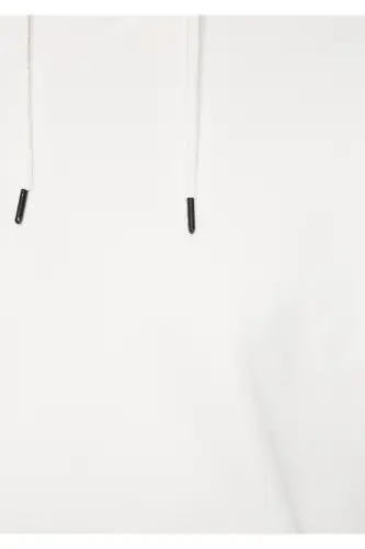 Kapüşonli Oq Basic Sweatshirt 0610062-70057-Oq - 7