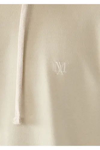 Kapüşonlu Bej Sweatshirt 8806270322 - Bej-70322 - 5