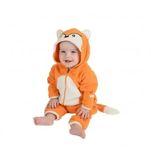 Cuddle Club Fleece Baby Bunting Bodysuit with Hood, Convertible Mittens & Booties, Car Seat Friendly, Soft & Warm, Easy Zip - 6