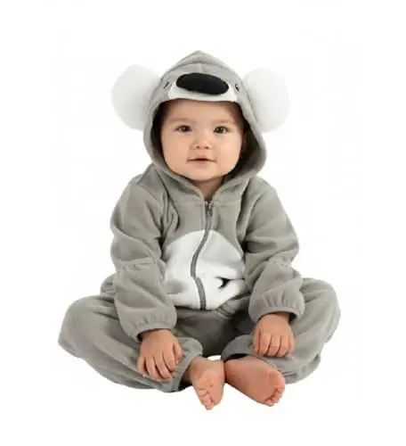 Cuddle Club Fleece Baby Bunting Bodysuit with Hood, Convertible Mittens & Booties, Car Seat Friendly, Soft & Warm, Easy Zip - 6