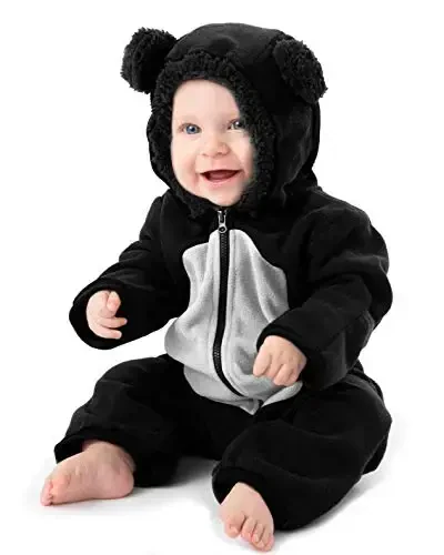 Cuddle Club Fleece Baby Bunting Bodysuit with Hood, Convertible Mittens & Booties, Car Seat Friendly, Soft & Warm, Easy Zip - CUDDLE