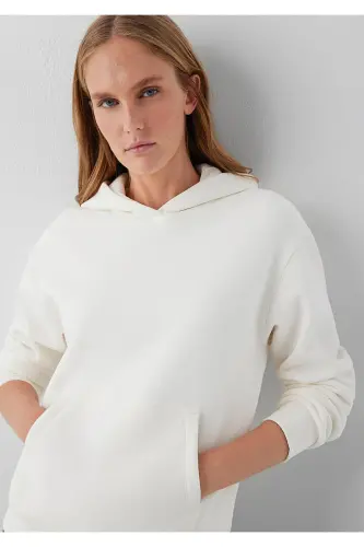 Kapüşonlu Ekru Sweatshirt 167299-80194 - Ekru - MAVI (1)