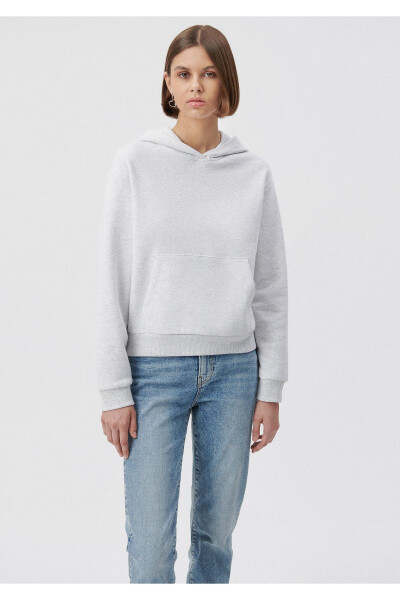 Kapüşonlu Gri Basic Sweatshirt 1611771-80196 - 21