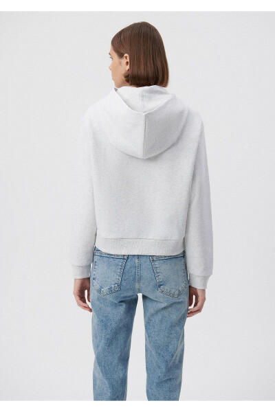 Kapüşonlu Gri Basic Sweatshirt 1611771-80196 - 22