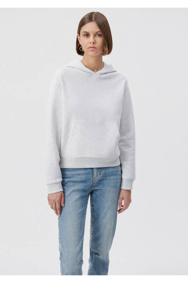 Kapüşonlu Gri Basic Sweatshirt 1611771-80196 - 15