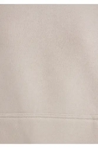 Kapüşonlu Gri Basic Sweatshirt 167299-70074 - Gri-70074 - 7