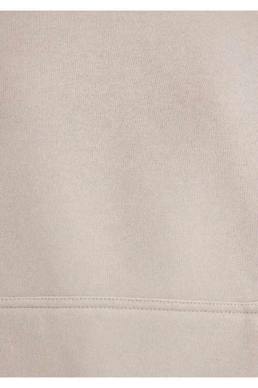 Kapüşonlu Gri Basic Sweatshirt 167299-70074 - Gri-70074 - 7
