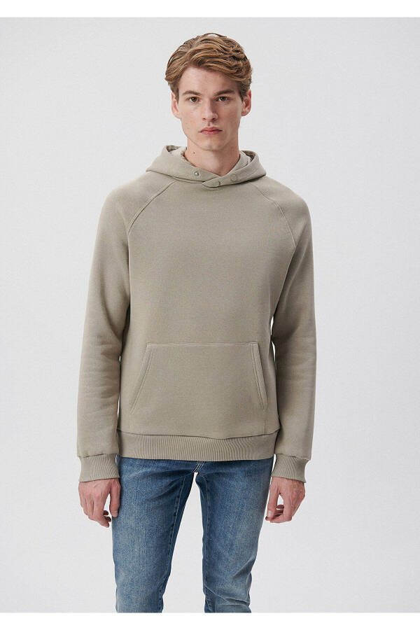 Kapüşonlu Gri Sweatshirt (0S10015-70352) - 2