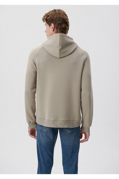 Kapüşonlu Gri Sweatshirt (0S10015-70352) - 3