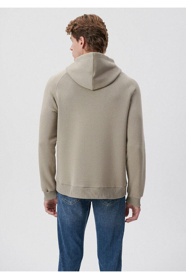 Kapüşonlu Gri Sweatshirt (0S10015-70352) - 3