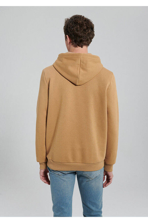 Kapüşonlu Kahverengi Basic Sweatshirt 0610937-70215 - 4