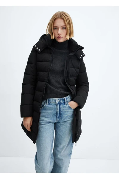 Kapüşonlu Kapitone Anorak - MANGO