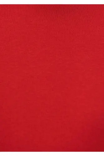 Kapüşonlu Kırmızı Basic Sweatshirt 167299-82054 - Kırmızı-82054 - 6