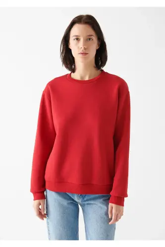 Kapüşonlu Kırmızı Sweatshirt 8816126-34329 - Kırmızı-34329 - 3