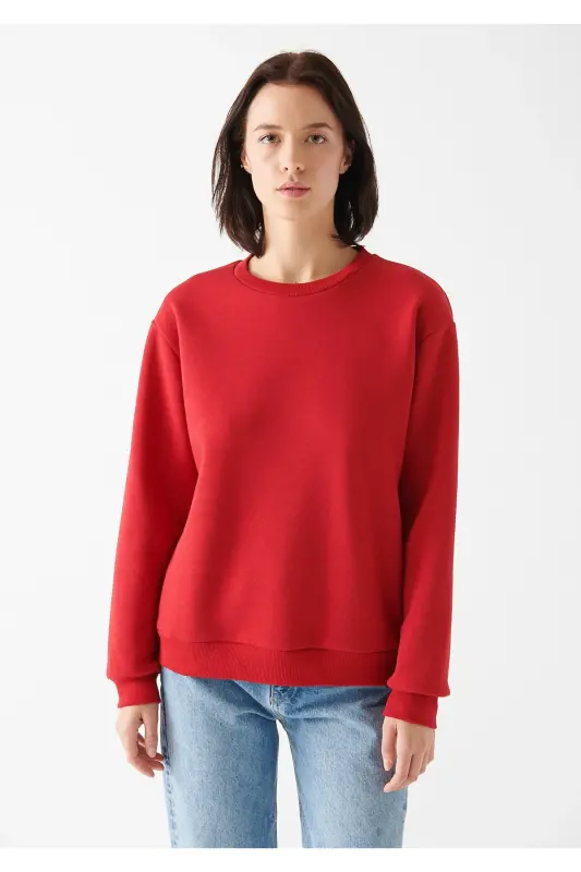 Kapüşonlu Kırmızı Sweatshirt 8816126-34329 - Kırmızı-34329 - 3