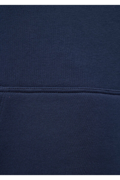 Kapüşonlu Lacivert Basic Sweatshirt 167299-70488 - 7