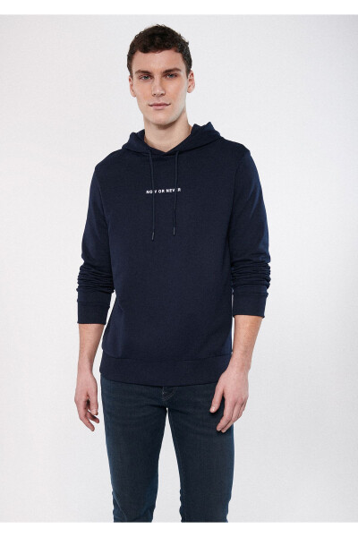 Kapüşonlu Lacivert Sweatshirt 0611150-70490 - 5