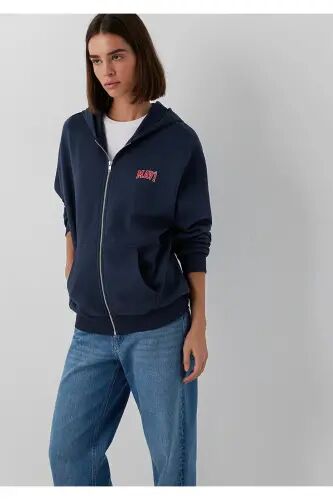 Kapüşonlu Lacivert Sweatshirt 1S10178-70490 - Lacivert - MAVI (1)