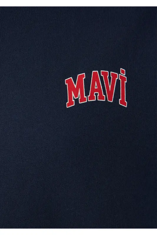 Kapüşonlu Lacivert Sweatshirt 1S10178-70490 - Lacivert - 8